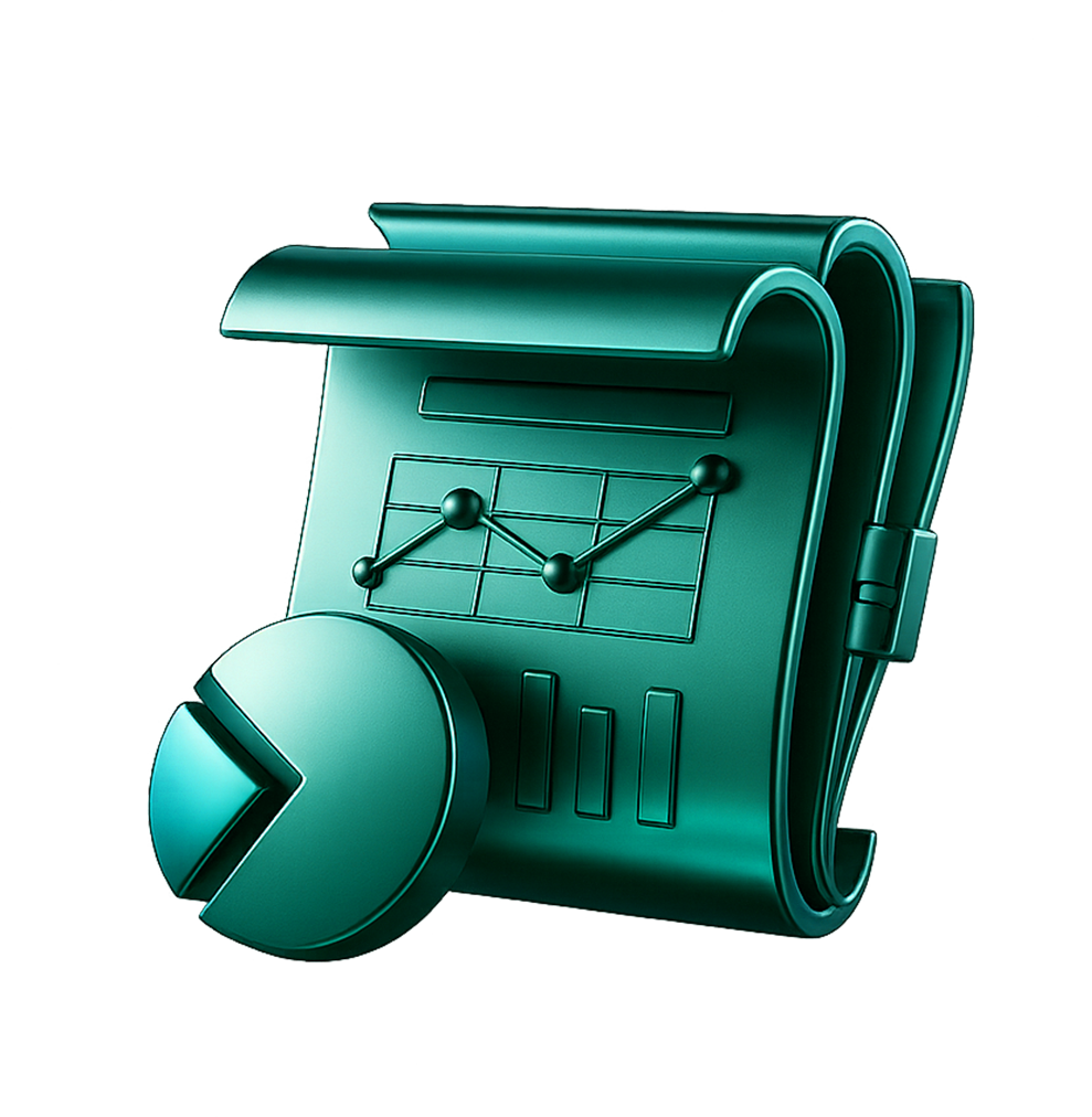 metallic icon for spend analytics
