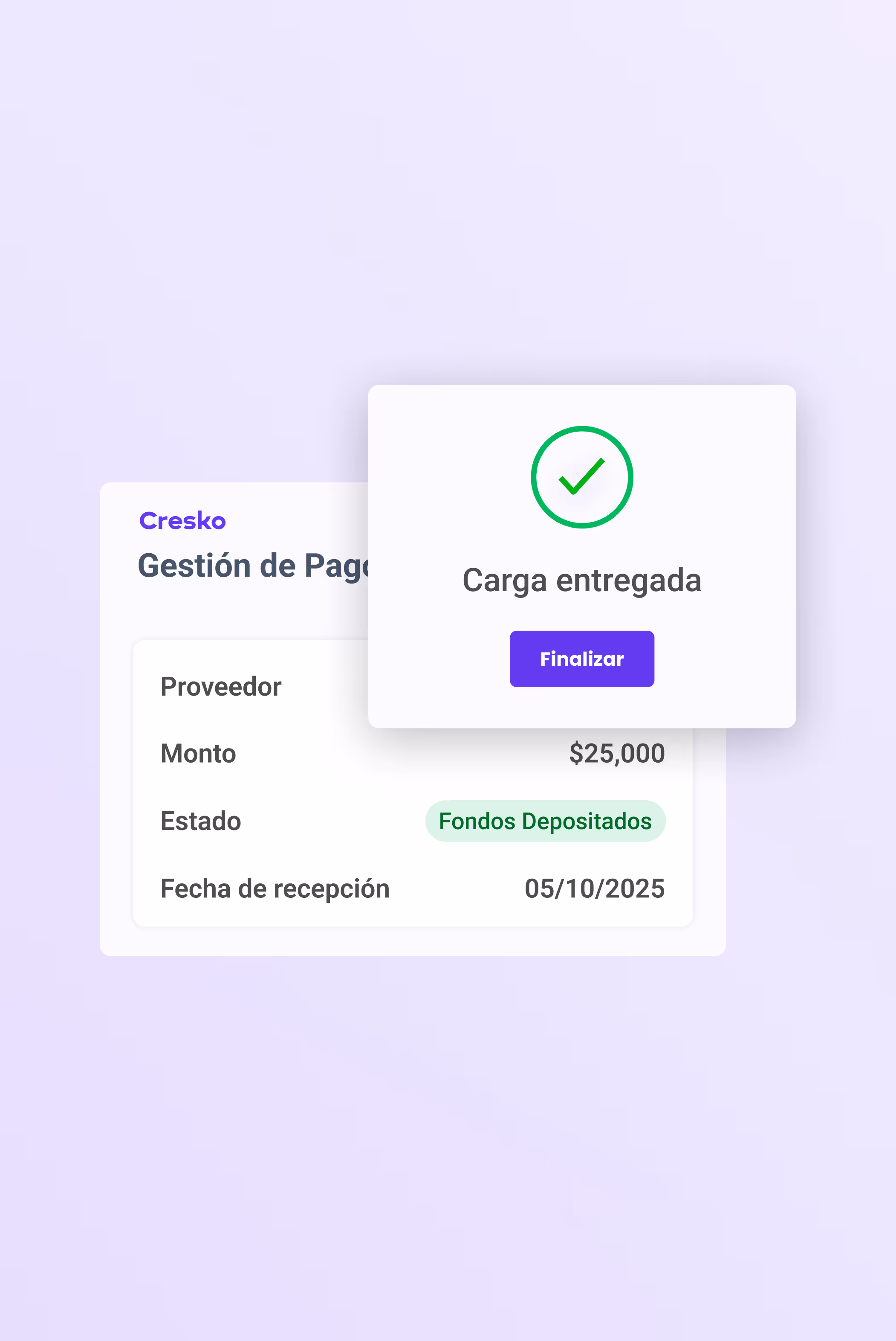 Cresko Carga Entregada TradeCargo
