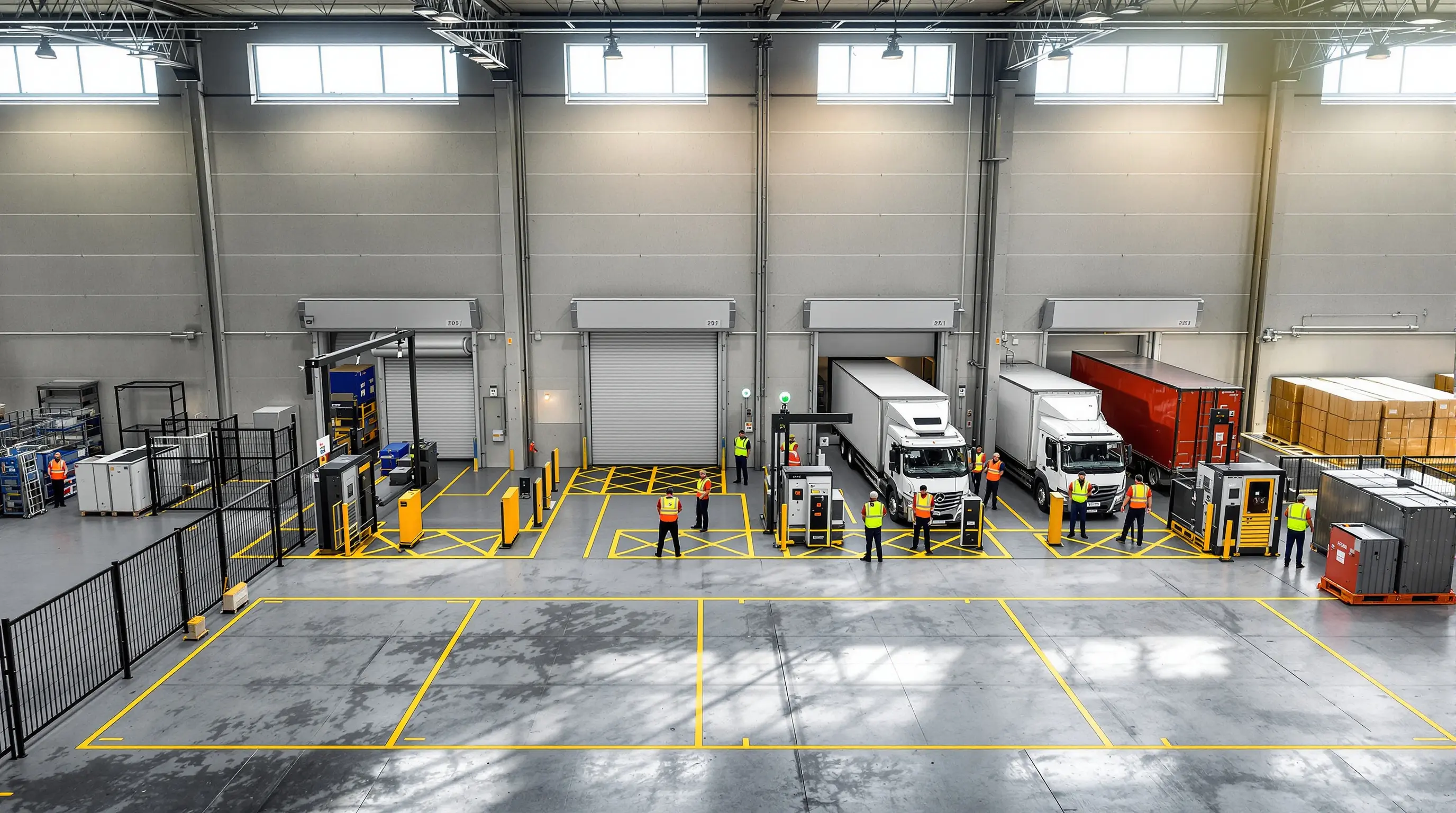 Warehousing operations with secure driver access control systems and controlled entry points#1.9