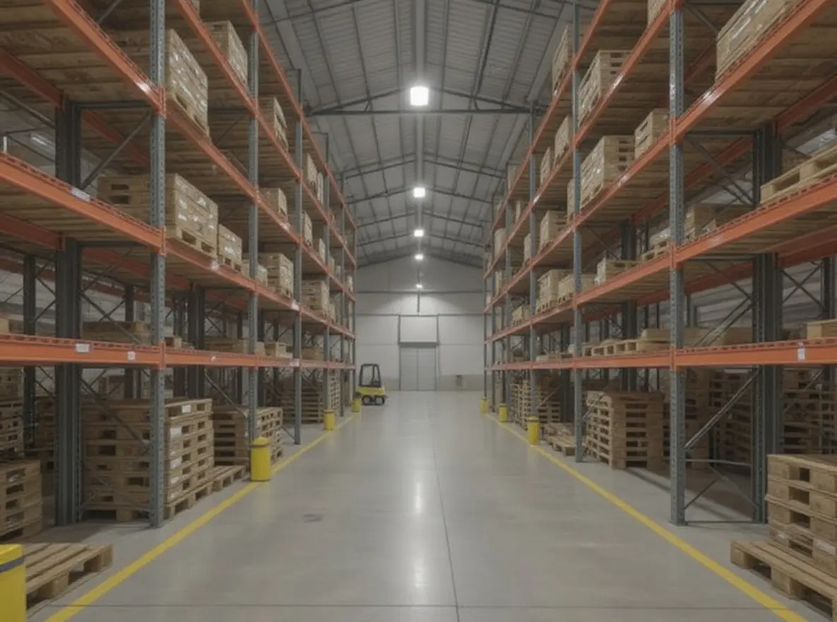 Warehousing operations with industrial storage racks and pallet systems#1.3