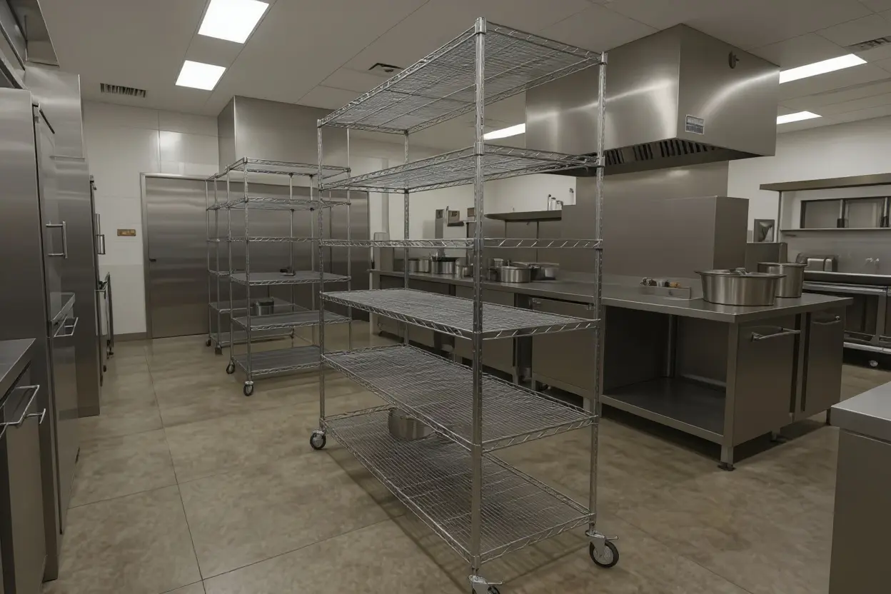 Food service storage shelving systems for restaurants and commercial kitchens#1.6