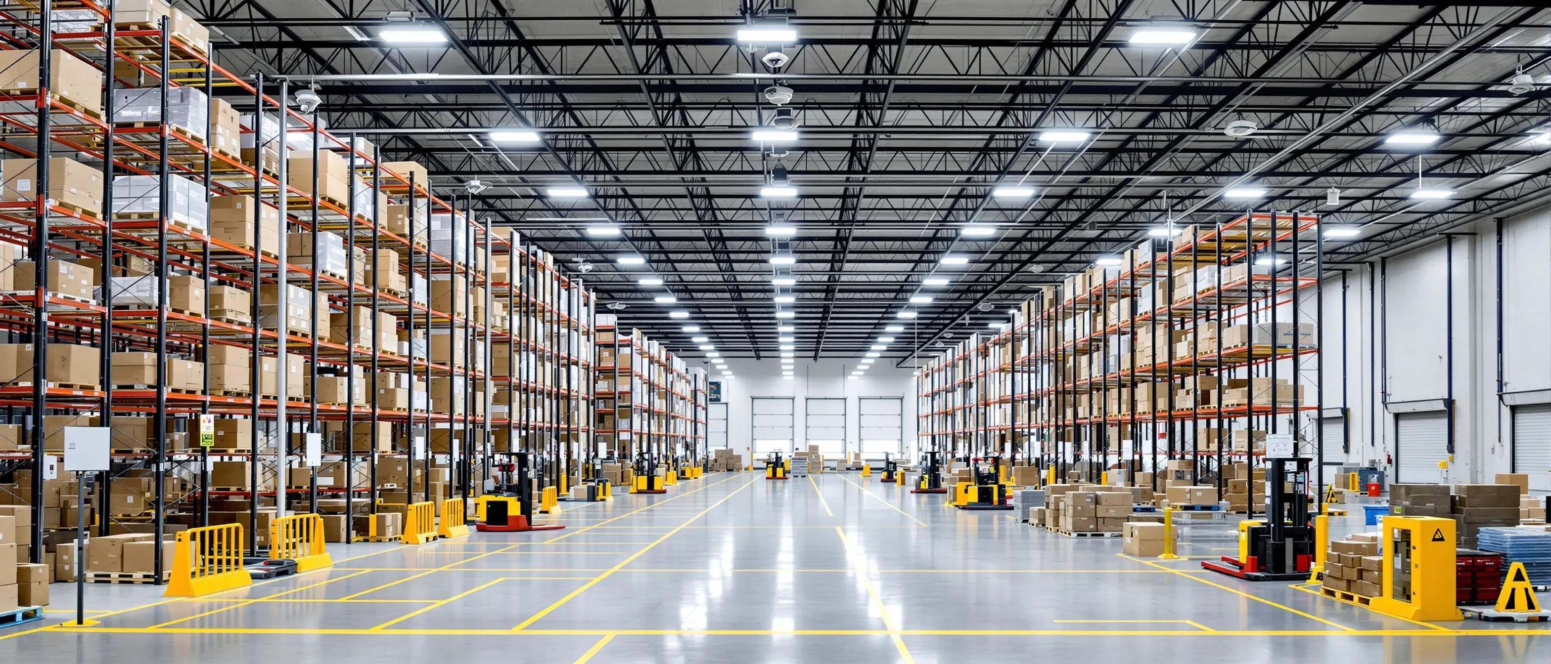 Retail distribution center with organized storage systems and security accessories#16.9