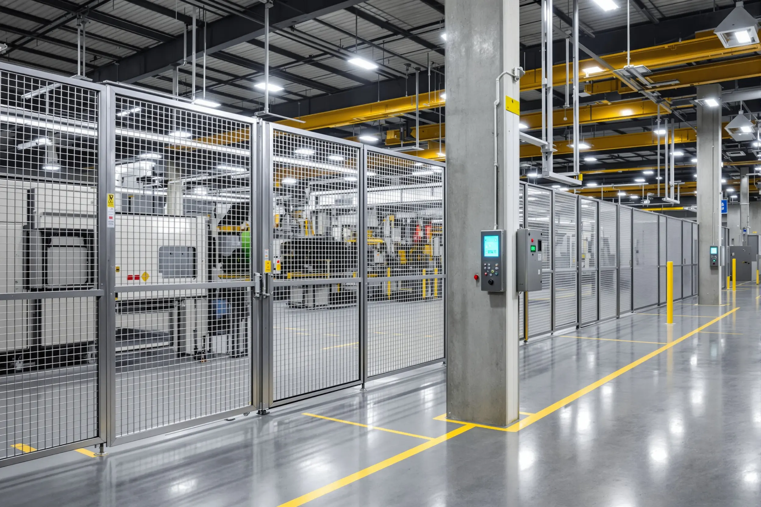 Manufacturing facility security enclosures and access control#1.5