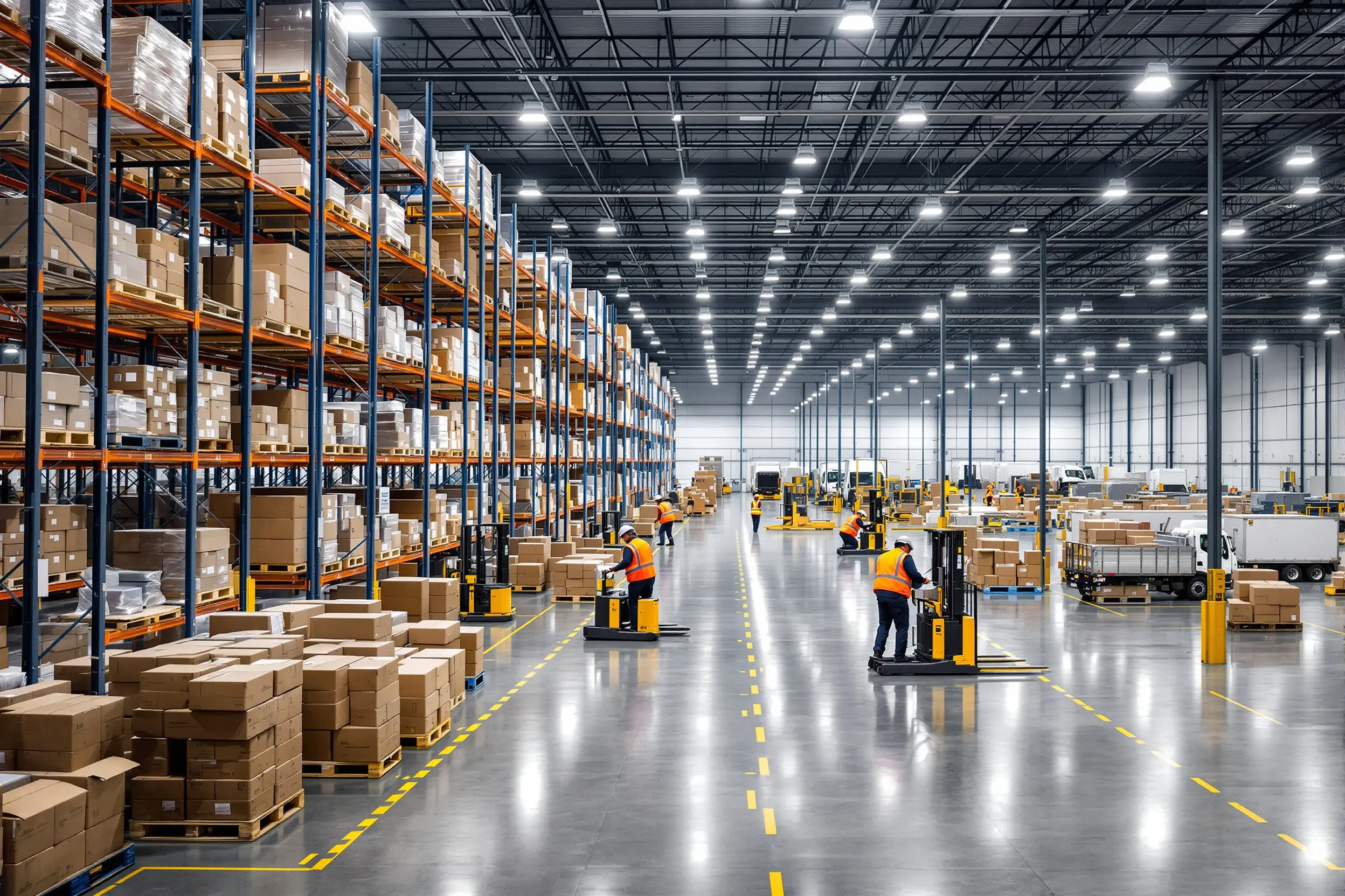 Warehousing industry showing storage facilities and distribution operations#1.6