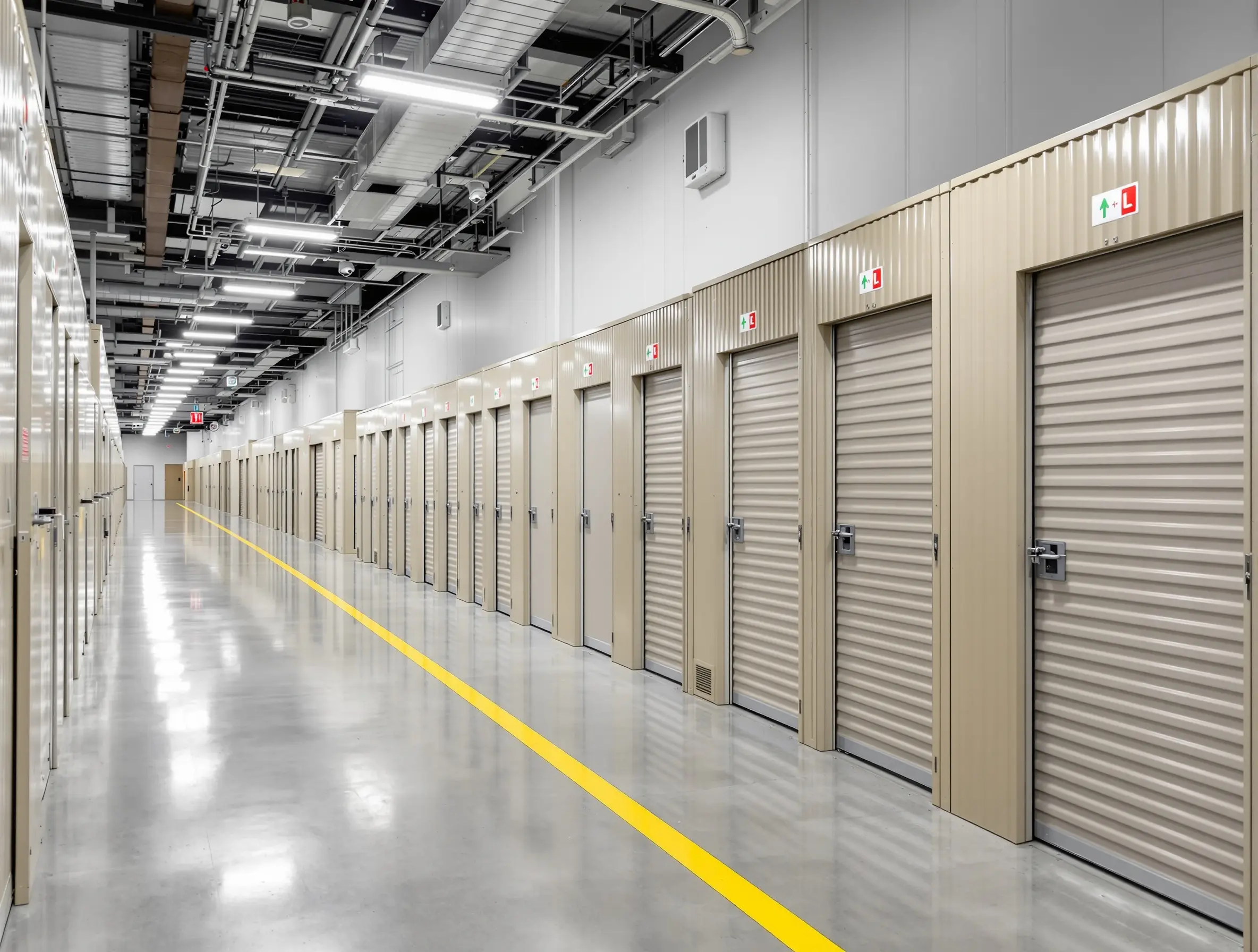 Commercial property storage facility with tenant lockers#1.2