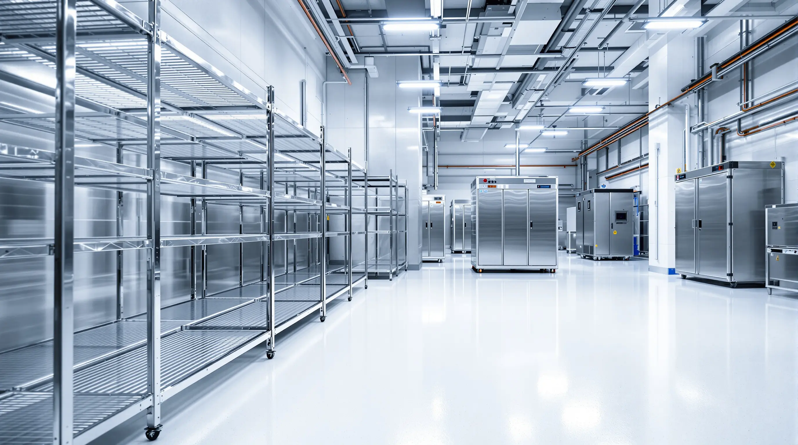 Food service facility with hygienic storage solutions and temperature controlled warehouse environment#1.9