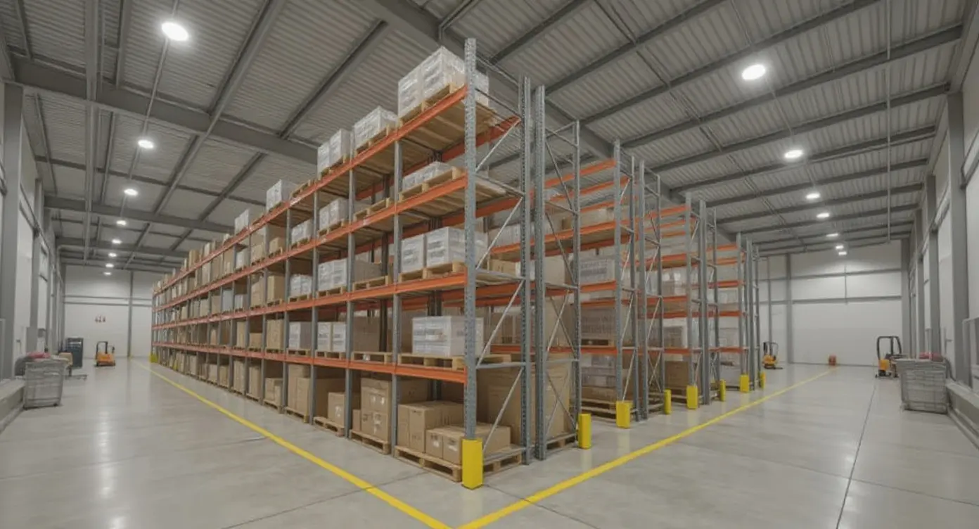 Warehousing industry with pallet rack storage systems and material handling equipment#1.9