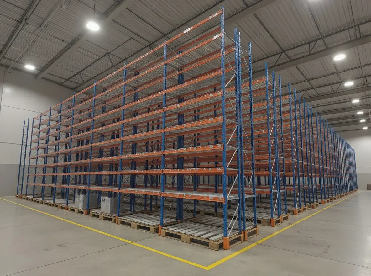 Industrial manufacturing storage systems with heavy-duty pallet containers for Maryland facilities#1.3