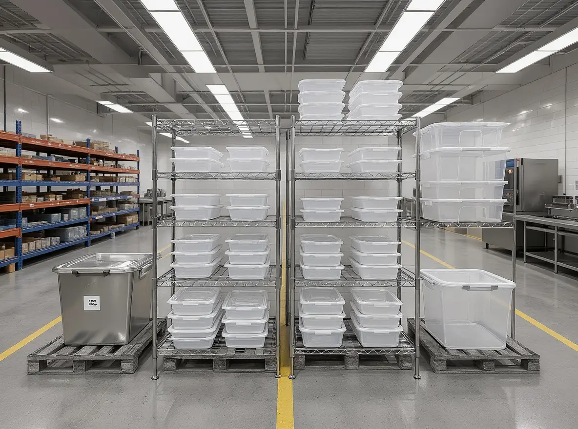 Food service storage containers and pallet systems for Maryland restaurant and food industry#1.3