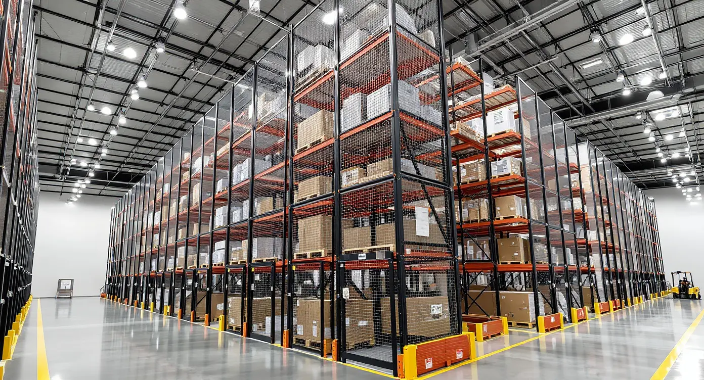 Distribution center with pallet rack storage systems#1.9