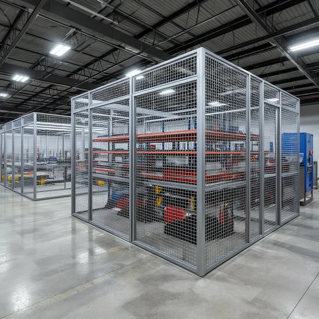 Manufacturing facilities with secure tool cribs and supply storage areas#1.5