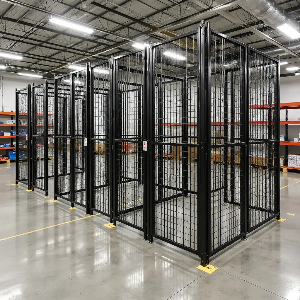 Retail backroom security cages for merchandise protection and loss prevention#1.6
