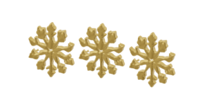 AI generated snowflake charms