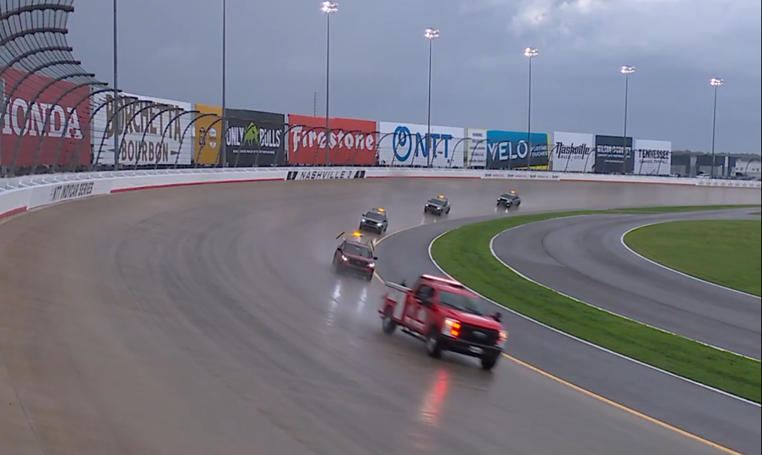 IndyCar race at Nashville shortened, postponed to Monday due to weather
