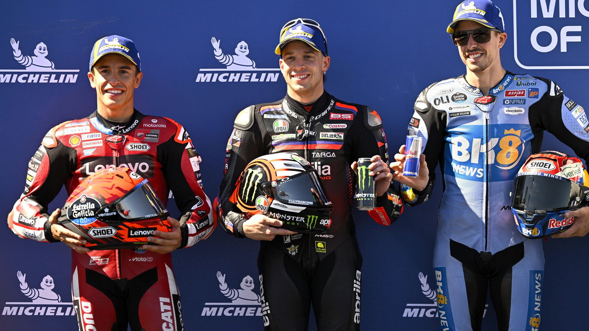 Starting grid for the 2026 Aragon MotoGP race