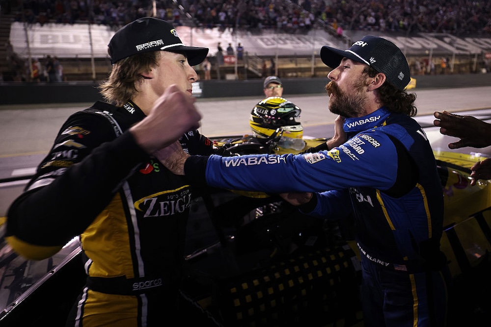 Brawl in Bristol: Hocevar, Blaney exchange blows on pit road after late crash