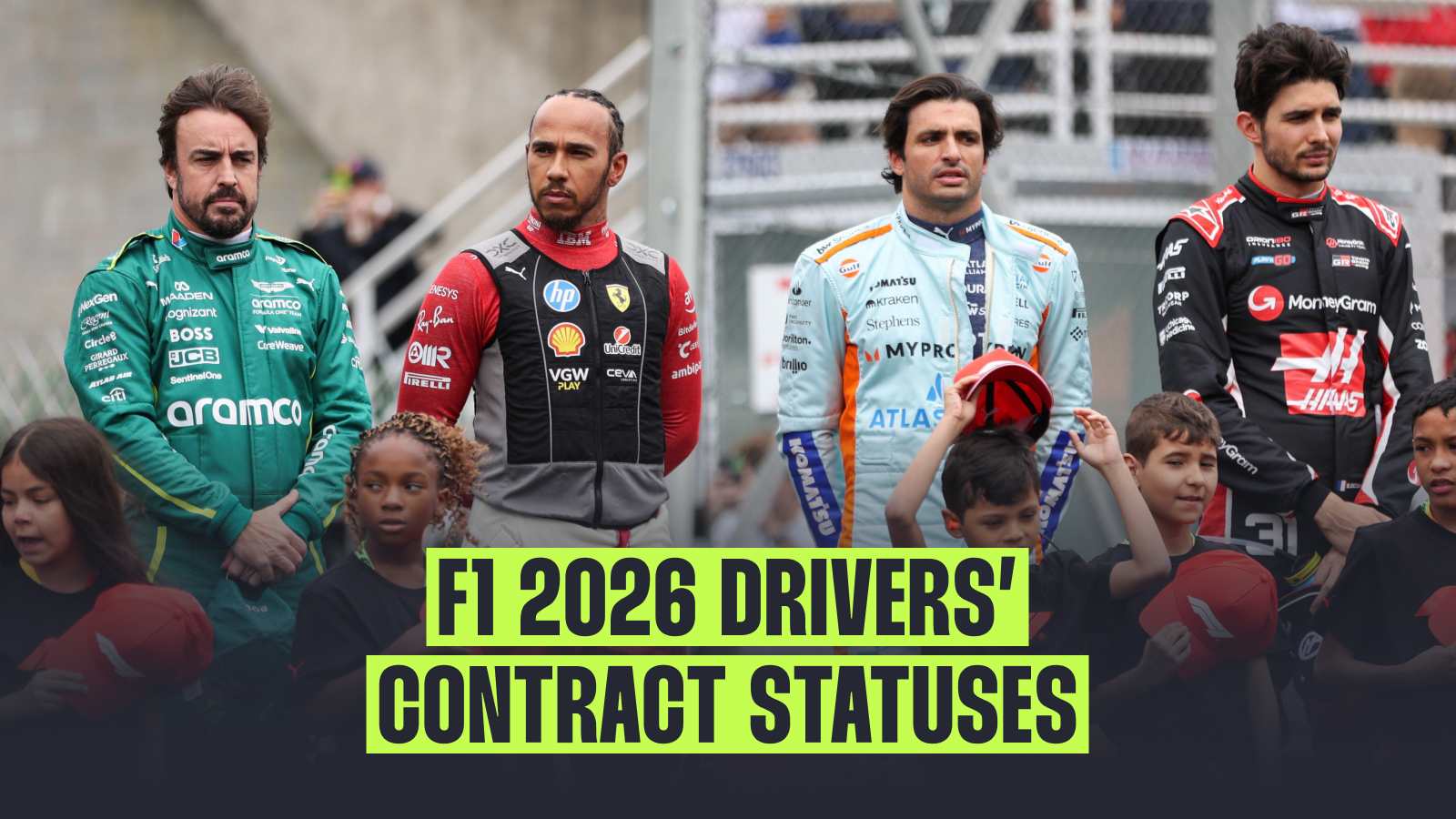 F1 driver contracts: What is the contract status of every driver on the F1 2026 grid?