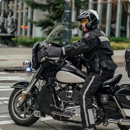 Law Enforcement on Motorcycle
