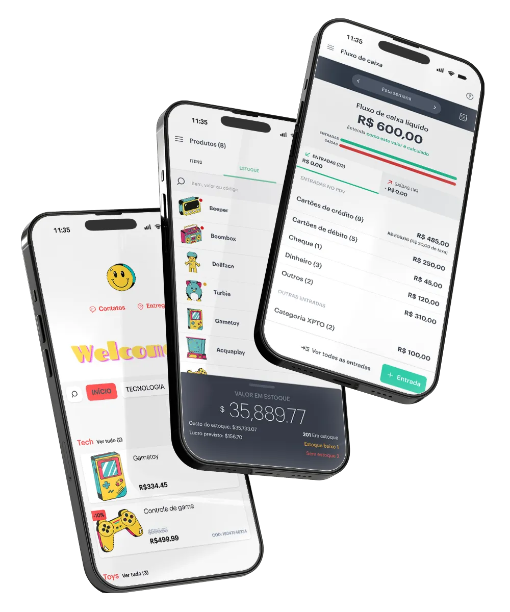 sistema PDV Kyte no celular