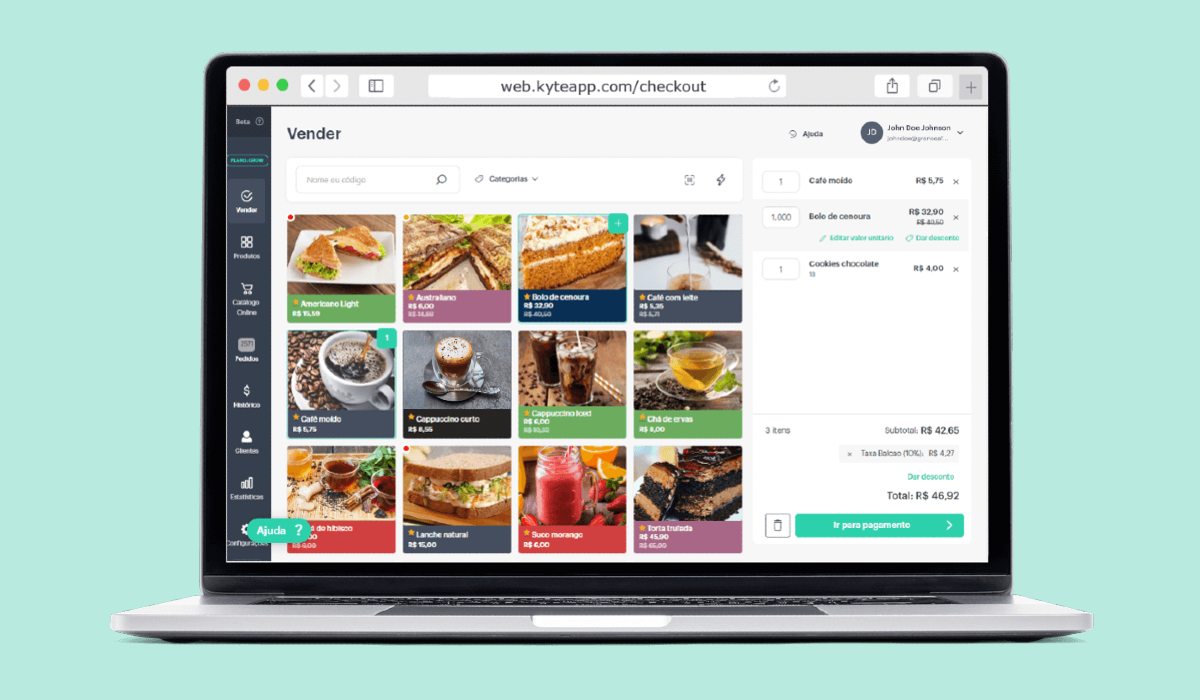 Tela com Kyte para PC