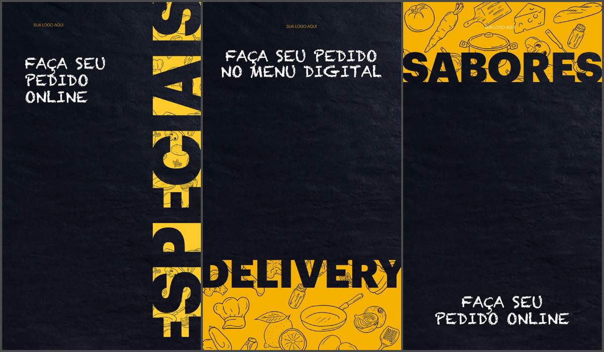 template quadro de giz para restaurantes