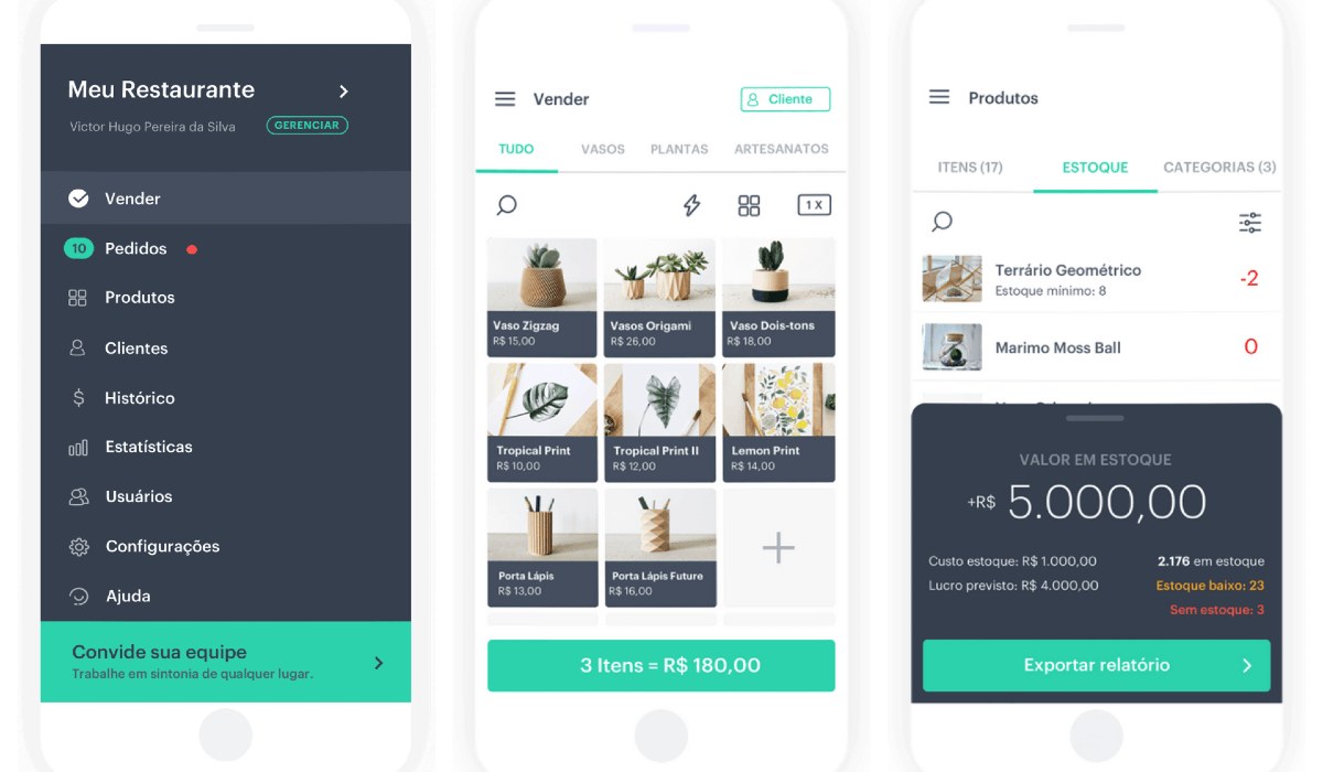 Kyte: sistema para gestão de restaurante
