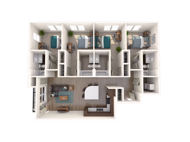 4x4a floor plan