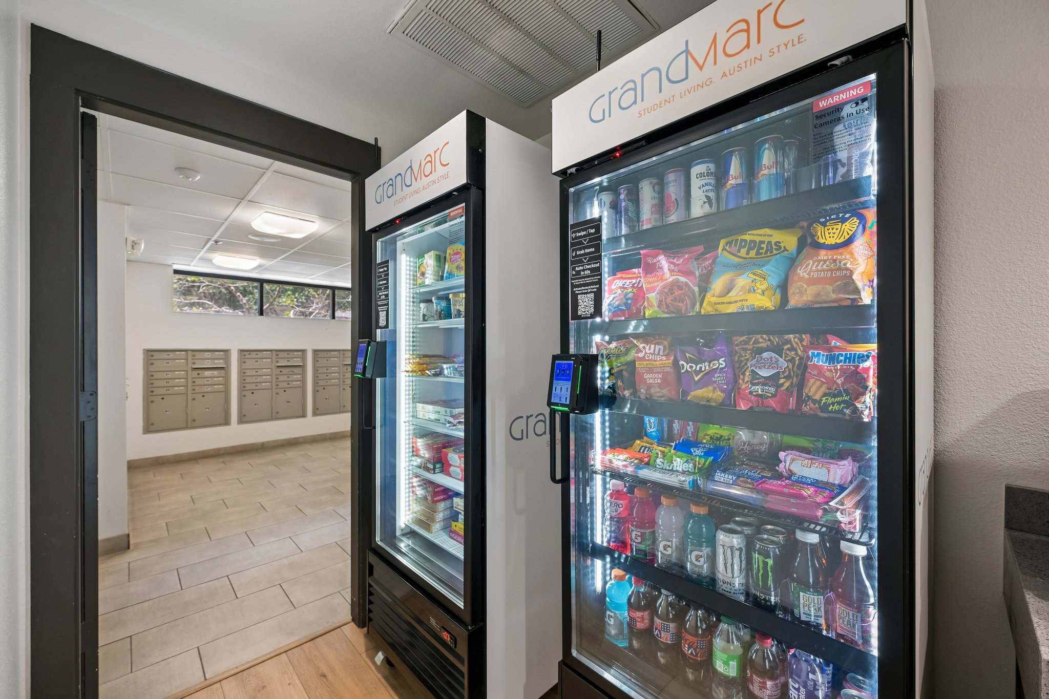 Mini Market with vending machines with snacks