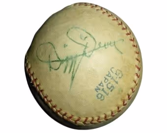 Palla da baseball dei Cardinals firmata da Dizzy Dean