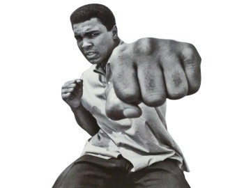 Foto incorniciata firmata da Muhammad Ali