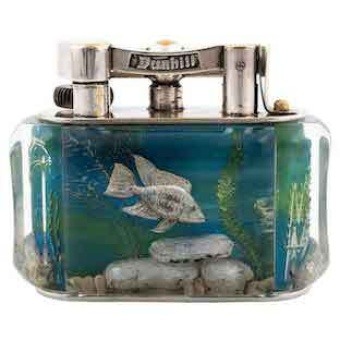 Alfred Dunhill aquarium table lighter