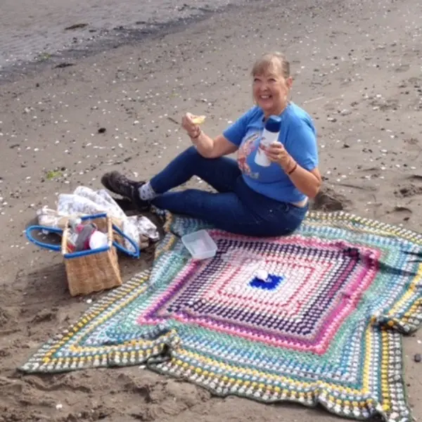 A picnic on the beach