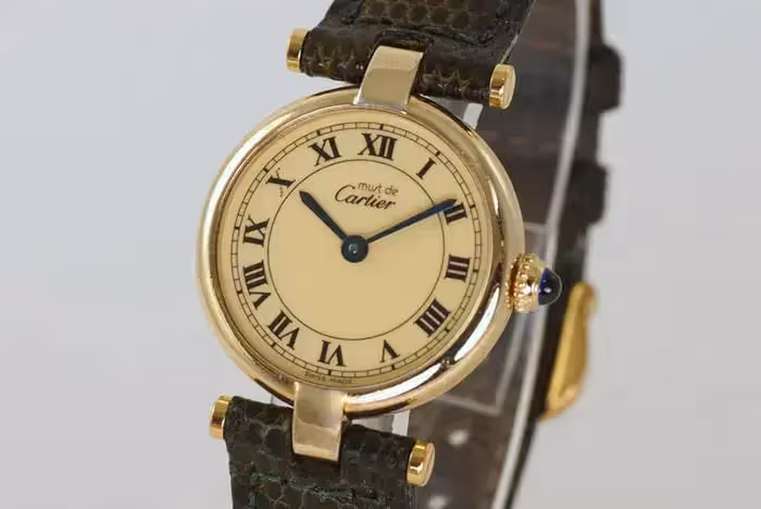 Vintage Cartier must de watch 