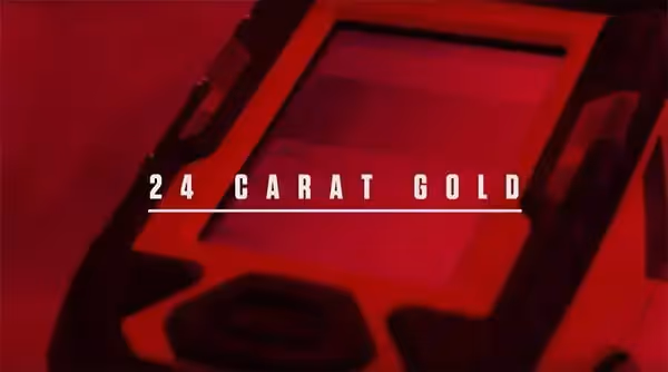 A slide that says 24 carat gold