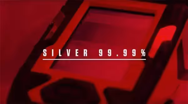 A slide that says silver 99.99%