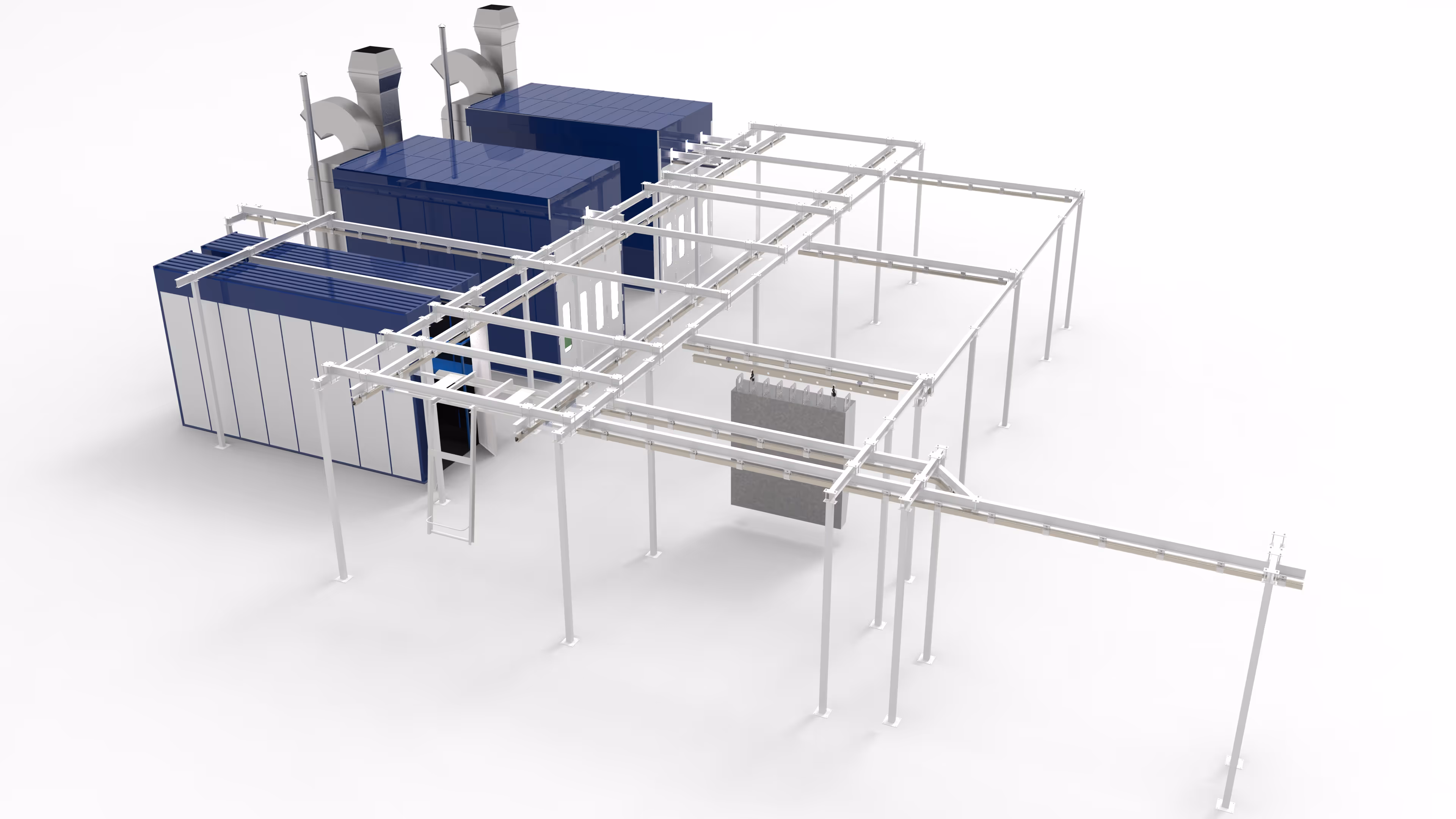 Surface preparation and painting complex