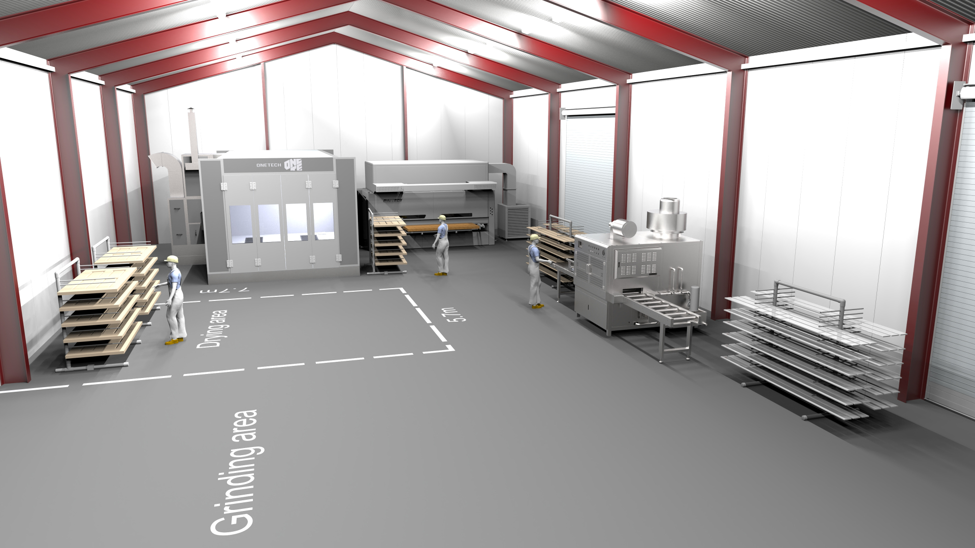 Paint Shop Equipment Installation 1T