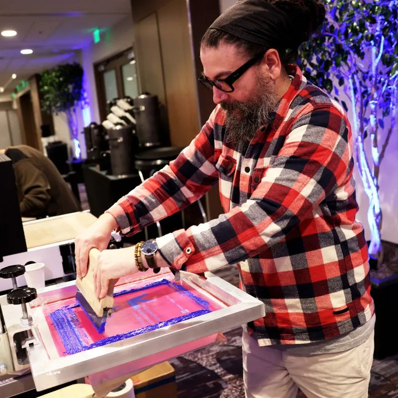 A screen print company sponsors RampUp 2024