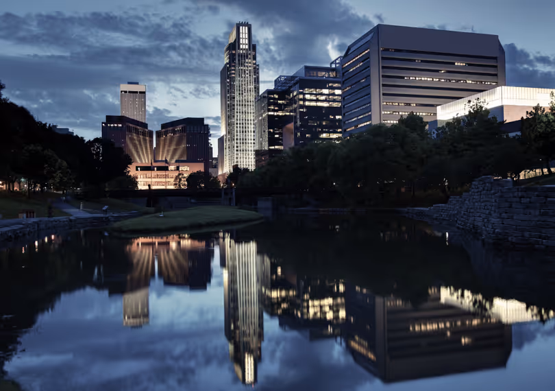 Landscape of Omaha, Nebraska