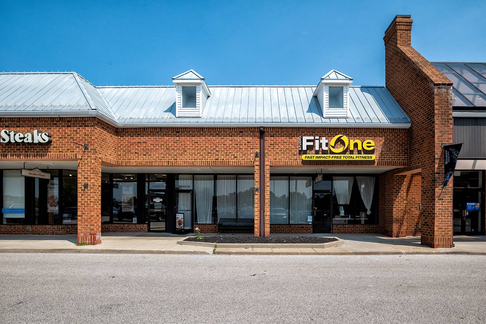 Exterior of Studio Fit One studio in Rocky River, Ohio