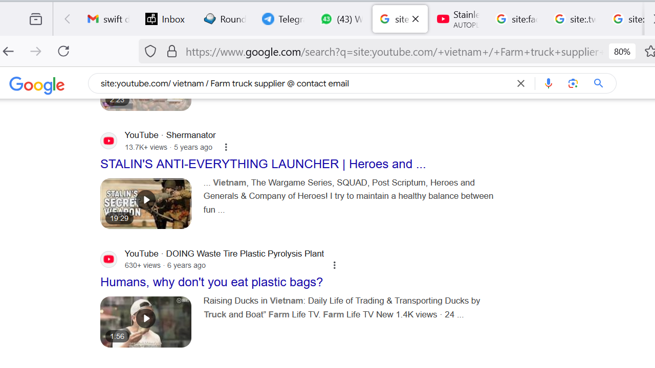 Google Dork: site:youtube.com/ vietnam / Farm truck supplier @ contact email