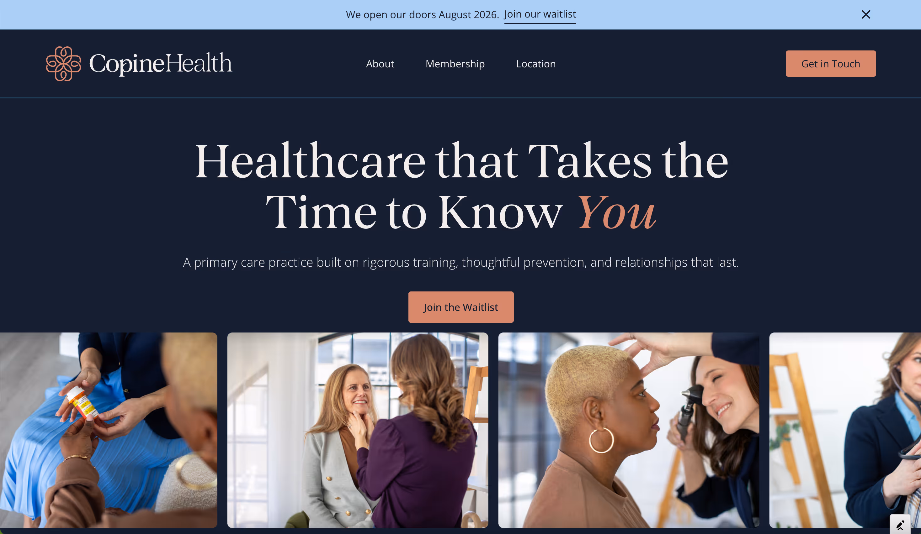 Copine Health Website