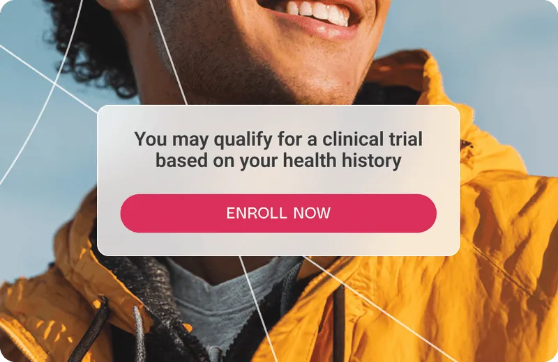 Pluto Health notification popup mockup