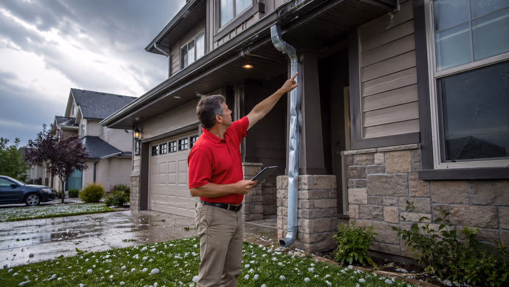 Hail damage checklist for Calgary homes after a summer storm