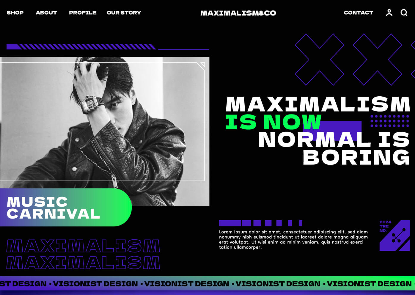 Maximalism in Web Design
