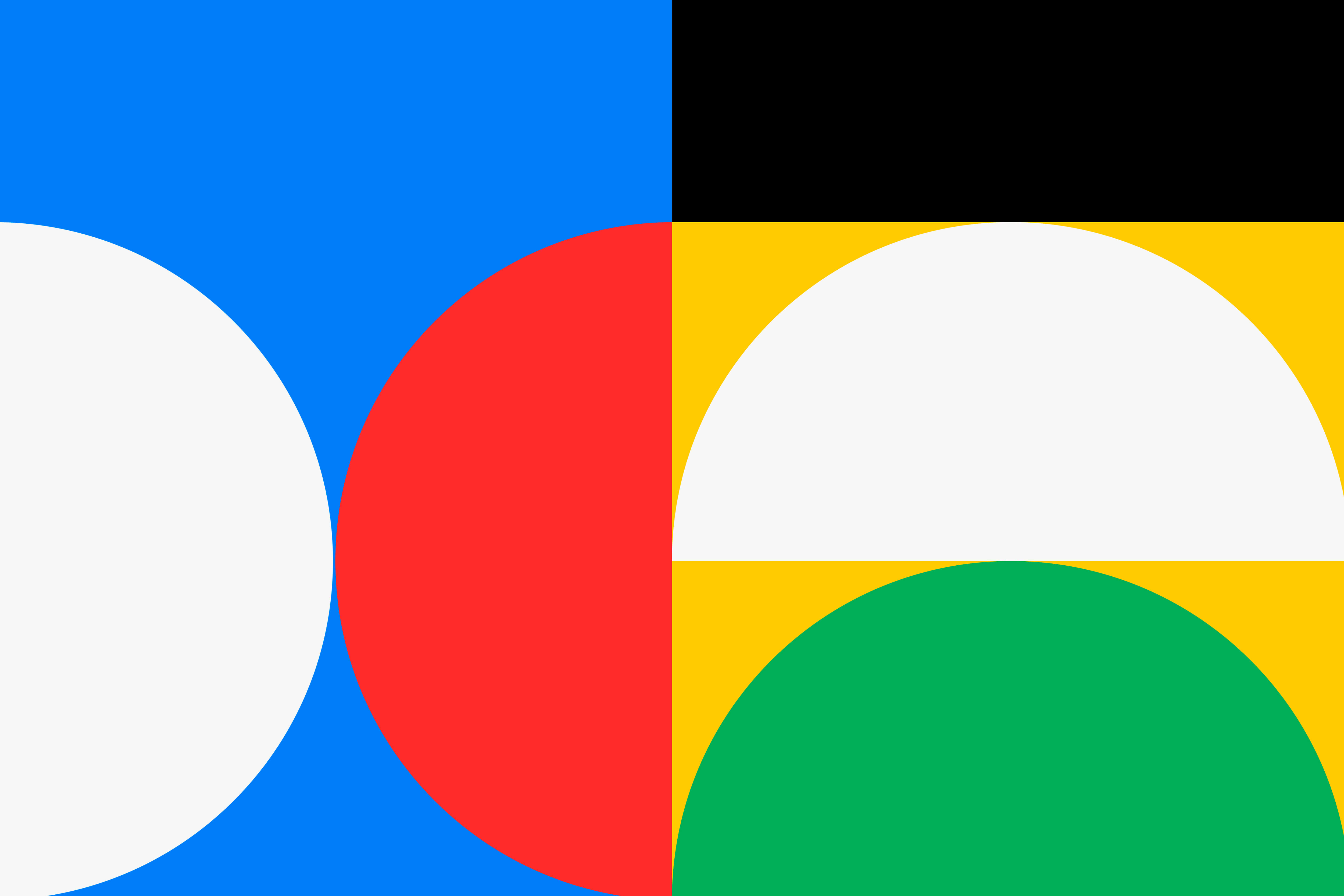 Modern abstract design illustrating core brand color choices