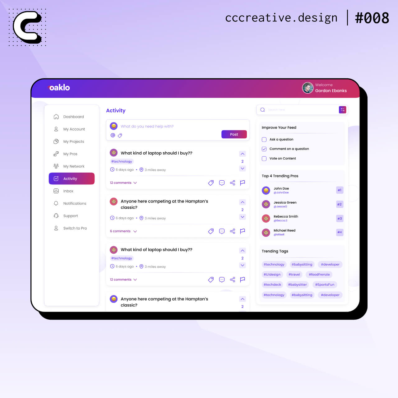 SaaS dashboard UI using harmonious colors with clear visual hierarchy