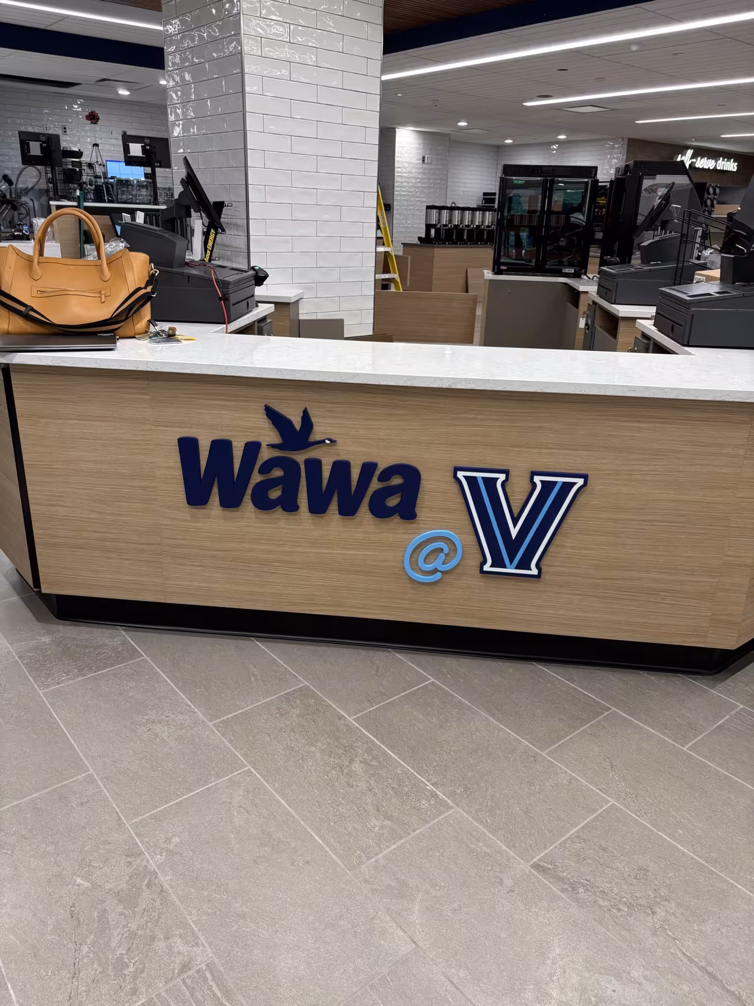 Acrylic dimensional lettering in bold signage style