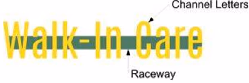 Channel Letters Sign - Walk in Care Raceway