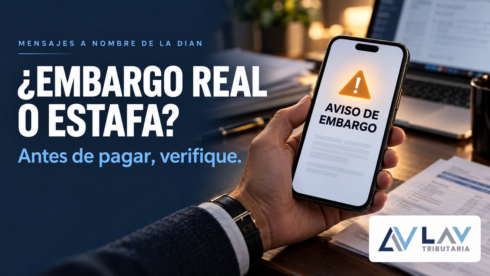 ¿Embargo real o estafa? Antes de pagar, verifique. Mensajes a nombre de la DIAN